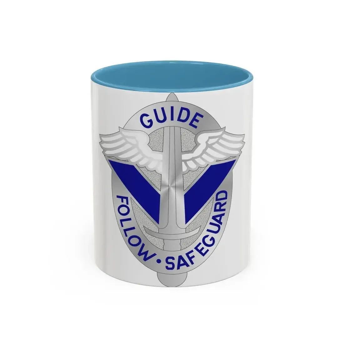 165 Aviation Group (U.S. Army) Accent Coffee Mug 11oz Light Blue - Go Mug Yourself