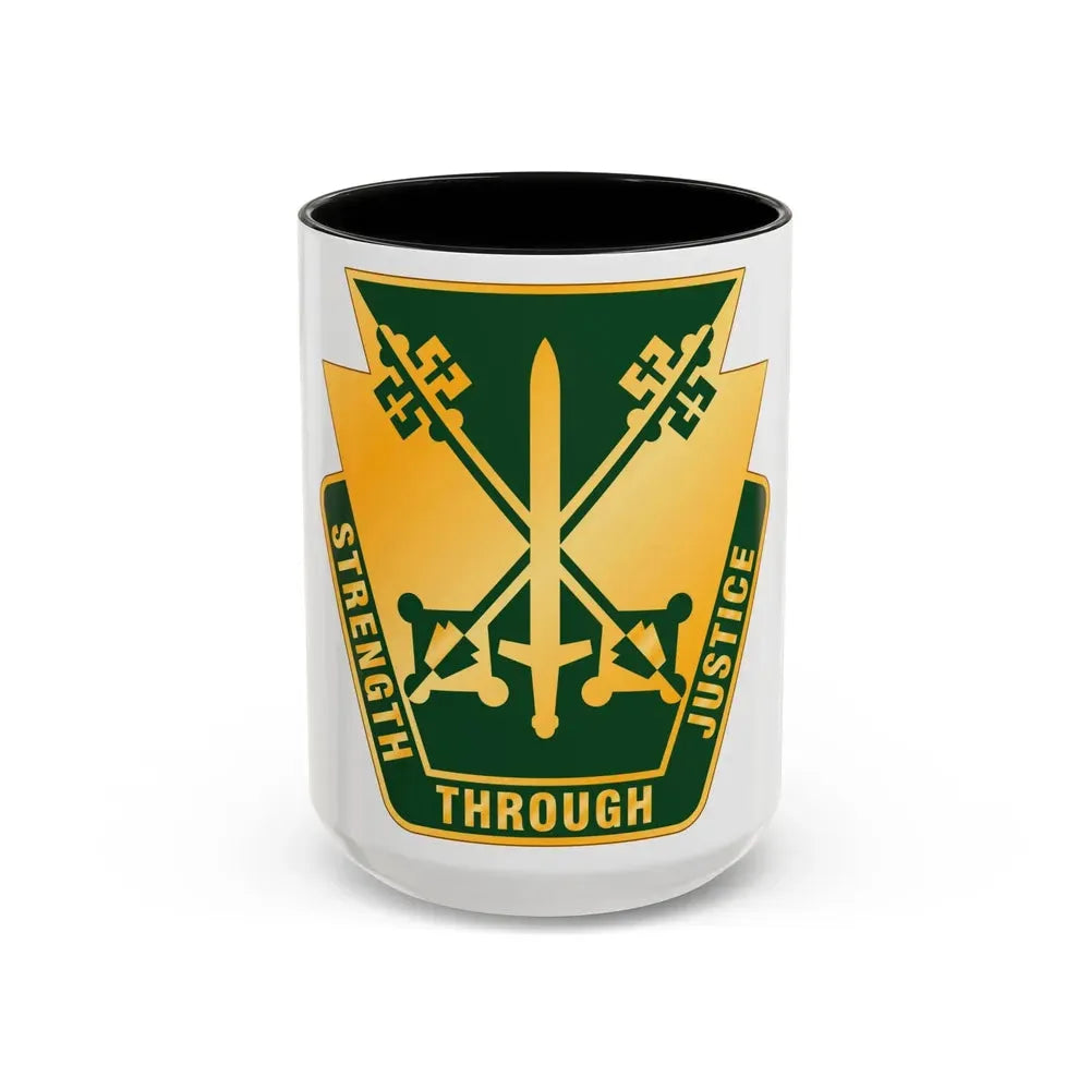 165 Military Police Pennsylvania National Guard (U.S. Army) Accent Coffee Mug 15oz Black - Go Mug Yourself