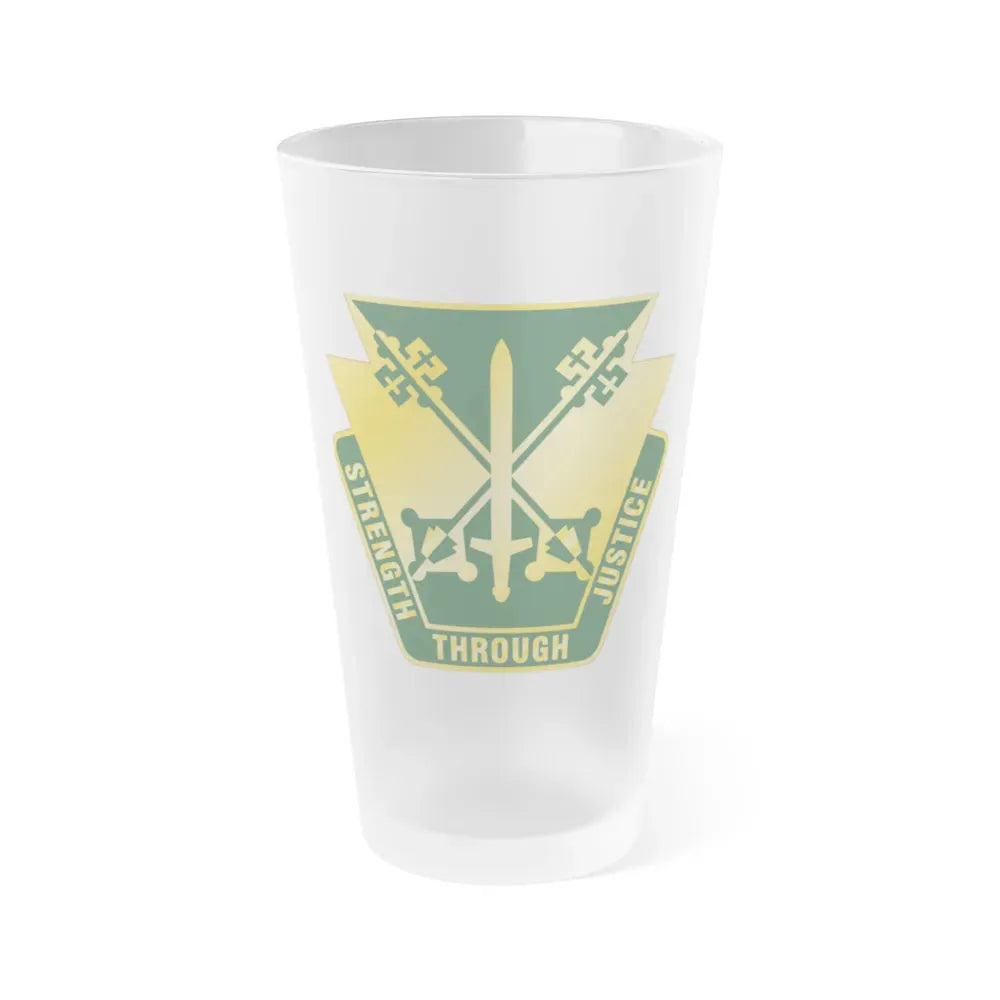 165 Military Police Pennsylvania National Guard (U.S. Army) Frosted Pint Glass 16oz Default Title - Go Mug Yourself