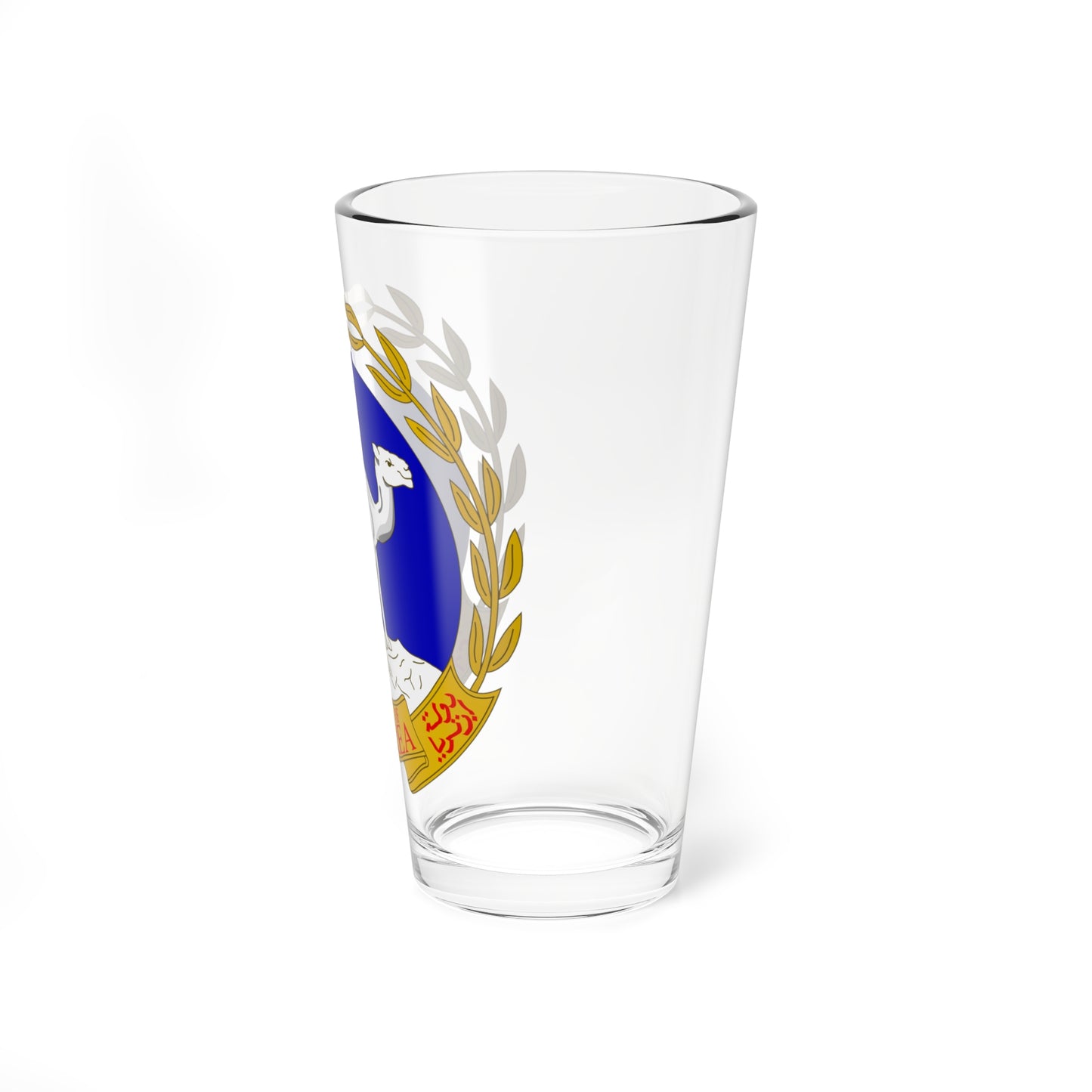 Emblem of Eritrea or azur gueules (Spain) (Coat of Arms) Pint Glass 16oz
