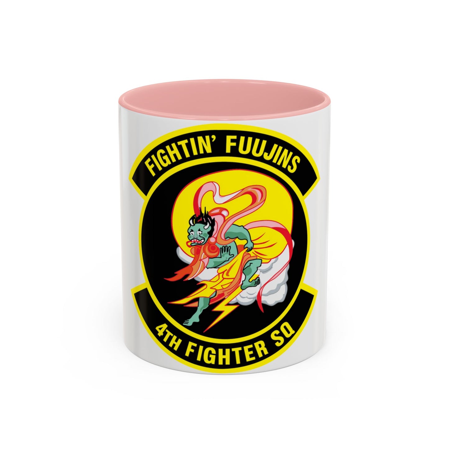 4th Fighter SQ Fightin' Fuujins (U.S. Air Force) Accent Coffee Mug