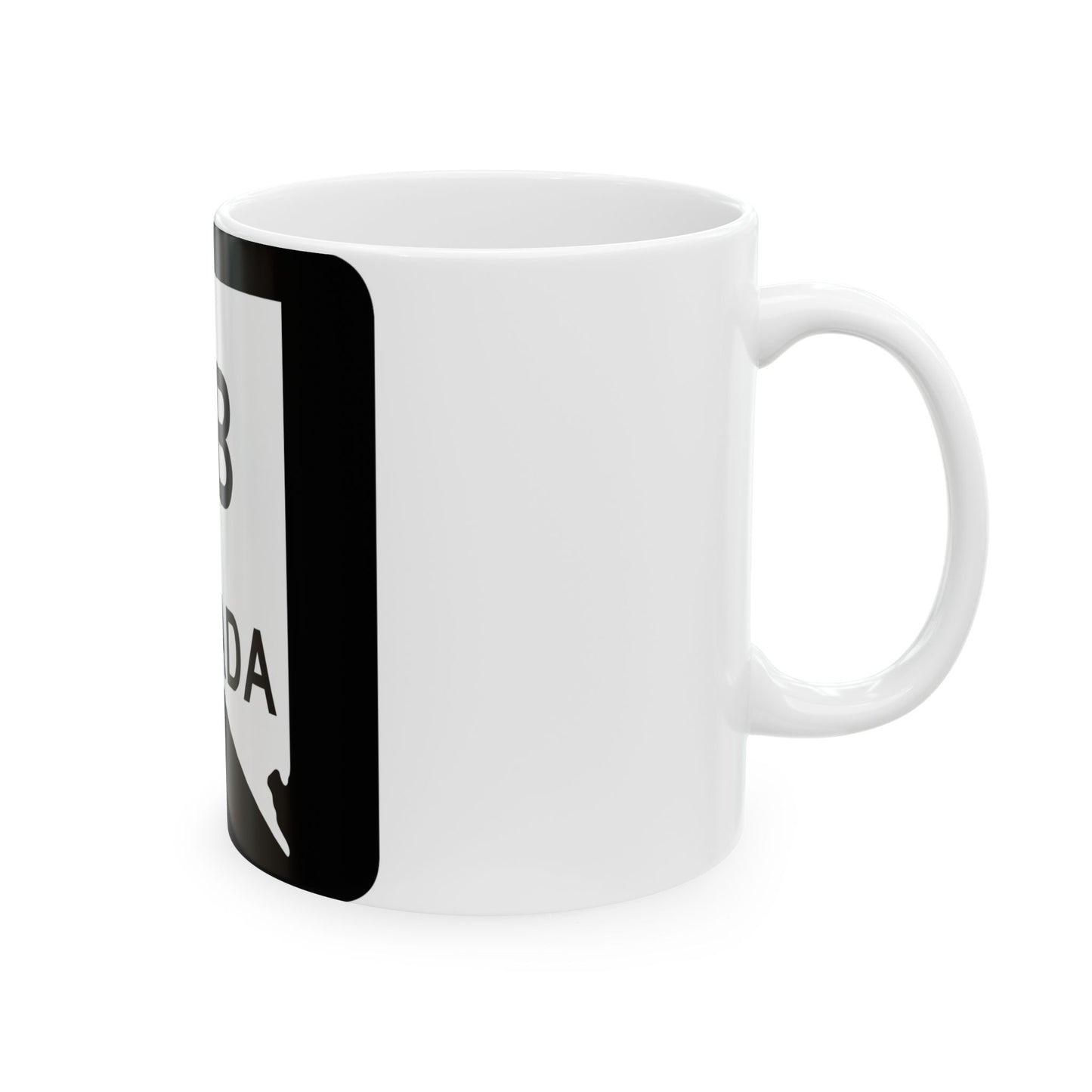 Nevada 2B (Nevada) (Road Sign) White Coffee Mug