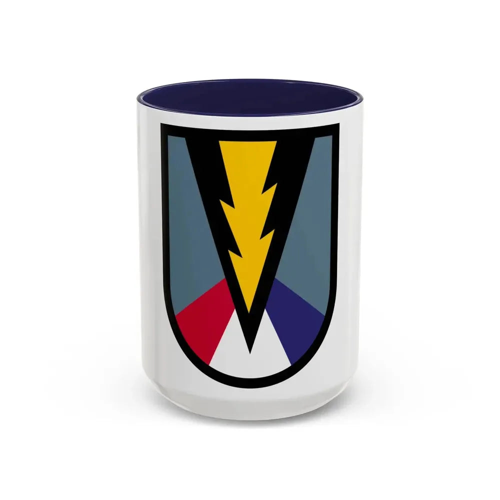 165th Infantry Brigade SSI (U.S. Army) Accent Coffee Mug 15oz Navy - Go Mug Yourself