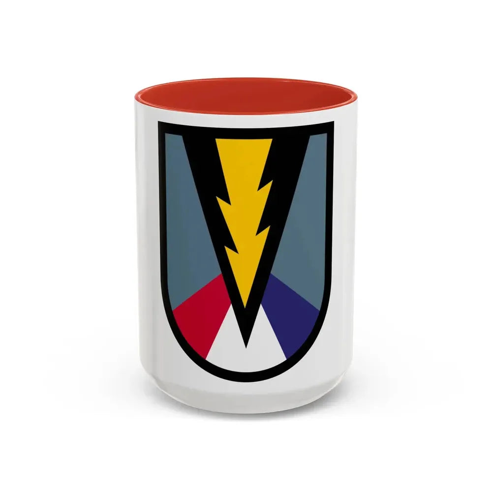 165th Infantry Brigade SSI (U.S. Army) Accent Coffee Mug 15oz Red - Go Mug Yourself
