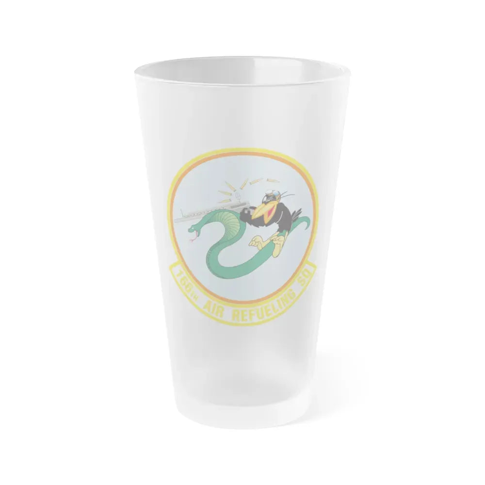 166 Air Refueling Squadron (U.S. Air Force) Frosted Pint Glass 16oz Default Title - Go Mug Yourself