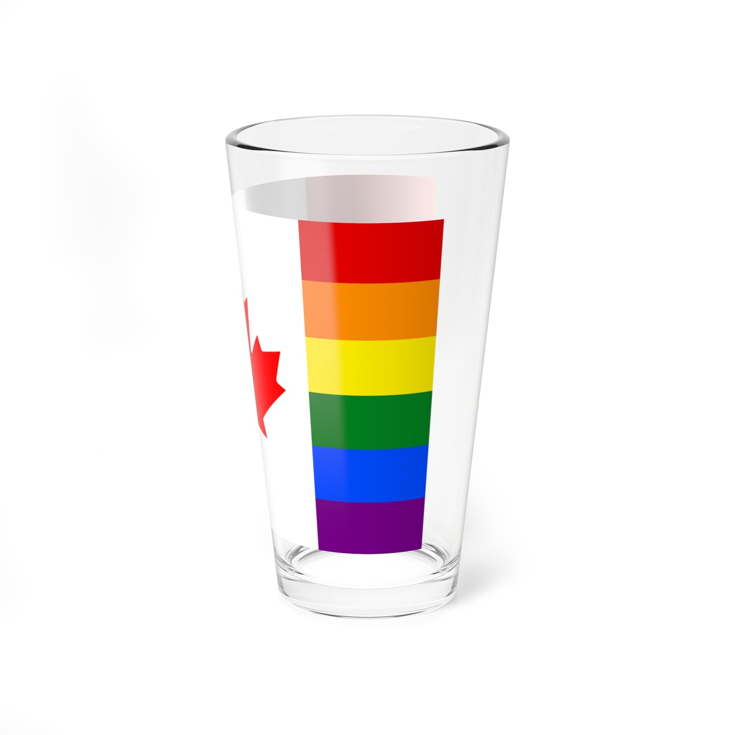Canada Pride flag (Canada) Pint Glass 16oz