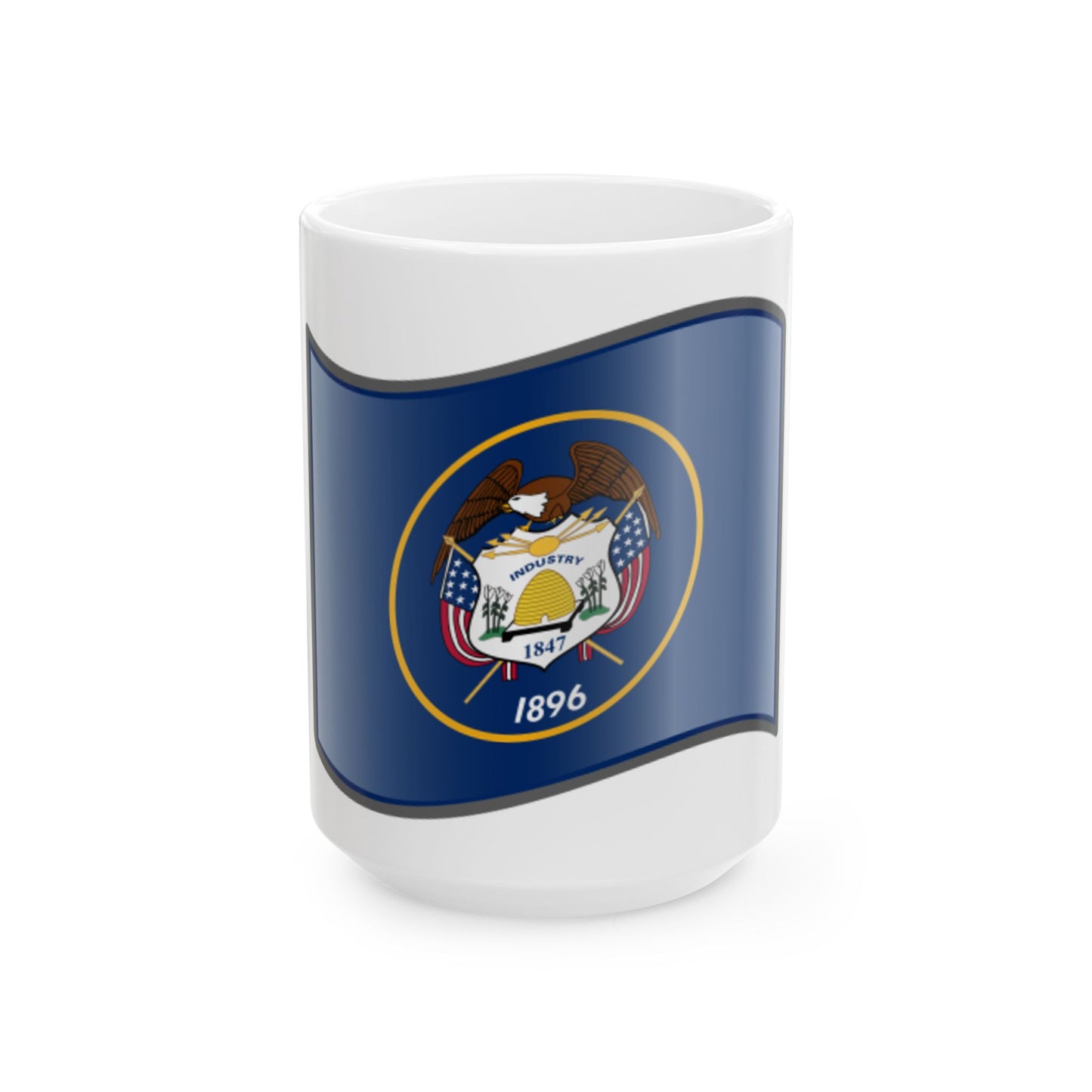 Nuvola flag of Utah (United States) White Coffee Mug