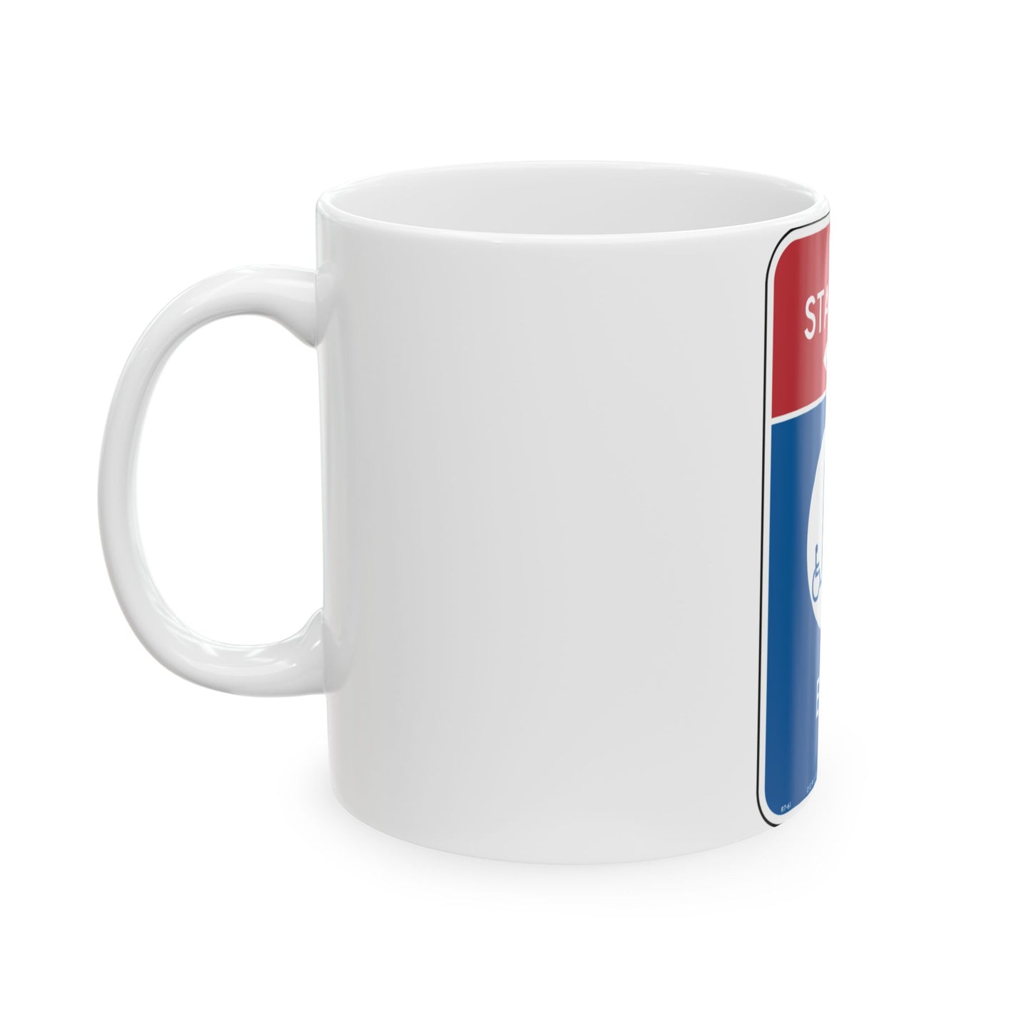 NYCDOT R7-61 (New York) (Road Sign) White Coffee Mug