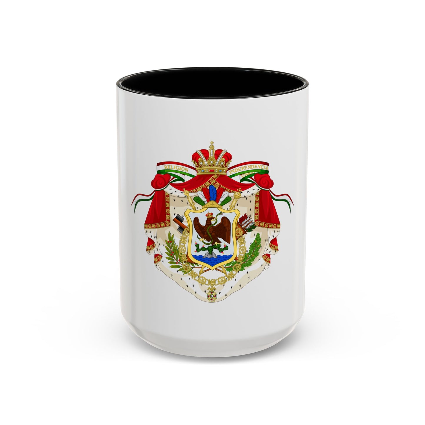 Coat of Arms of the First Mexican Empire - Accent Coffee Mug
