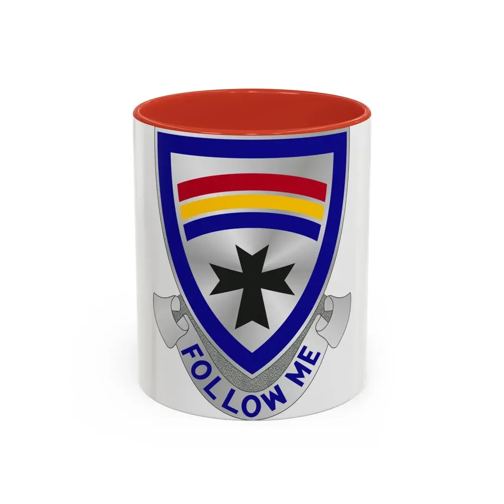 166th Infantry Regiment (U.S. Army) Accent Coffee Mug 11oz Red - Go Mug Yourself