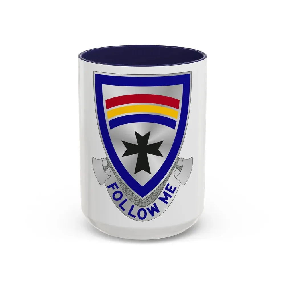 166th Infantry Regiment (U.S. Army) Accent Coffee Mug 15oz Navy - Go Mug Yourself