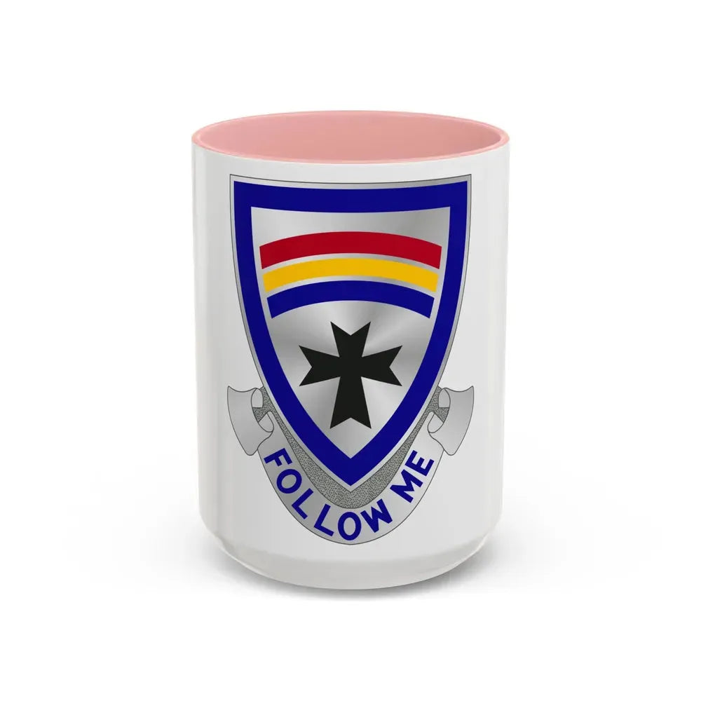 166th Infantry Regiment (U.S. Army) Accent Coffee Mug 15oz Pink - Go Mug Yourself