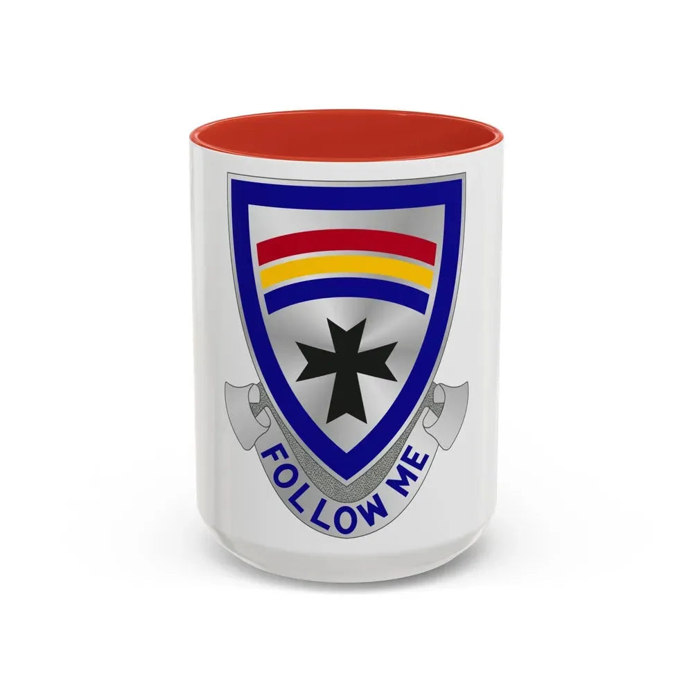 166th Infantry Regiment (U.S. Army) Accent Coffee Mug 15oz Red - Go Mug Yourself