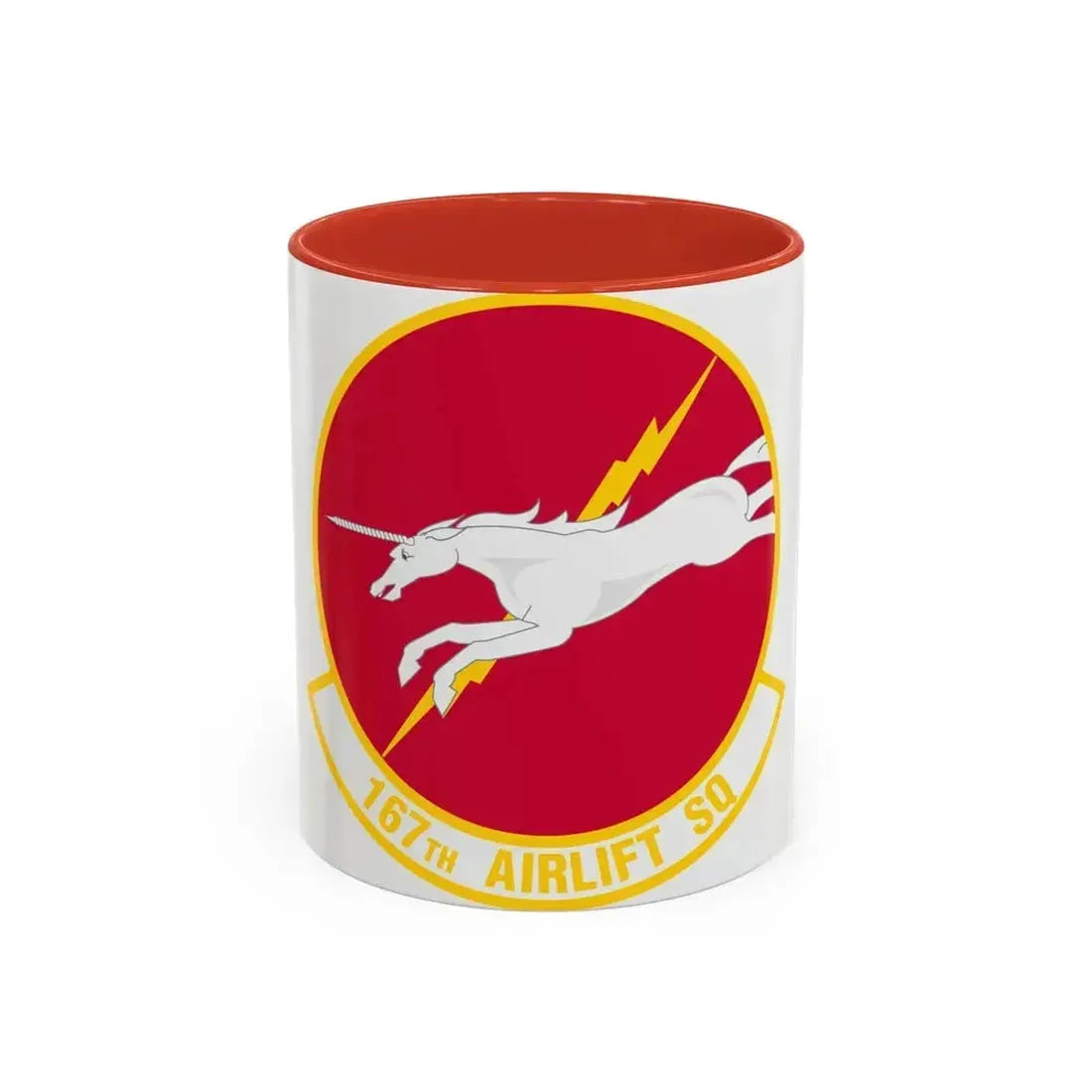 167 Airlift Squadron (U.S. Air Force) Accent Coffee Mug 11oz Red - Go Mug Yourself