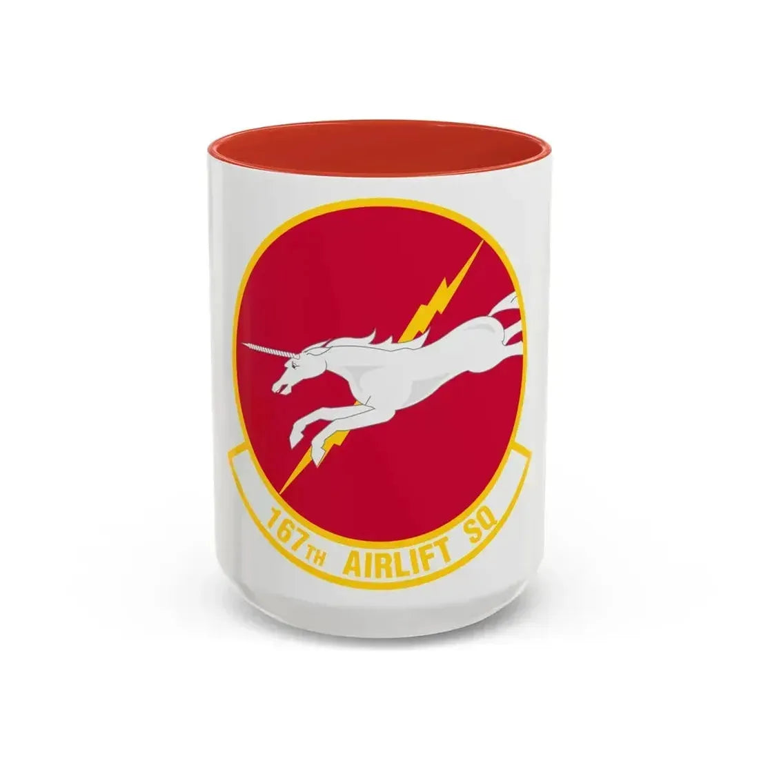167 Airlift Squadron (U.S. Air Force) Accent Coffee Mug 15oz Red - Go Mug Yourself