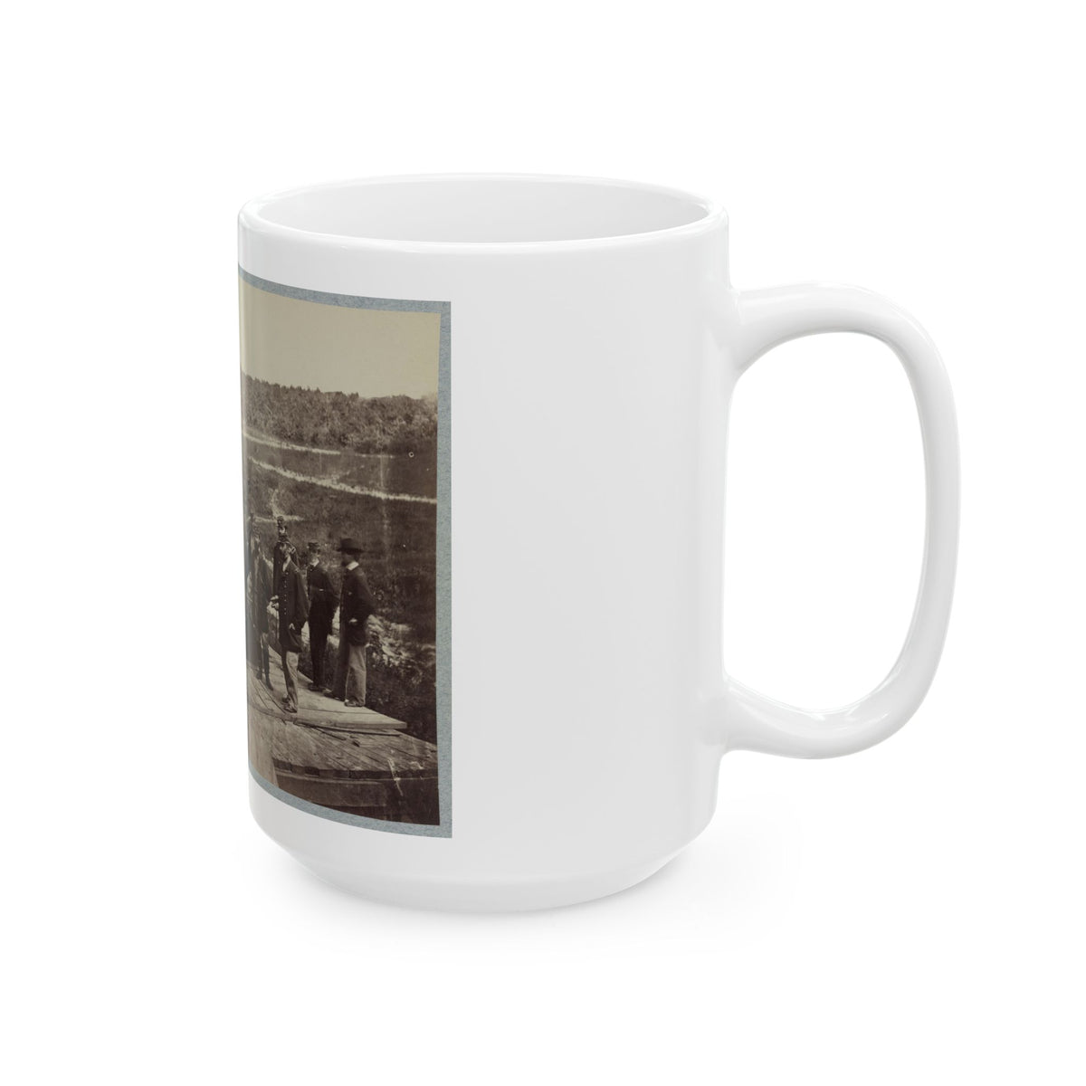 13 Inch Mortar Dictator In Front Of Petersburg, Va. (U.S. Civil War) White Coffee Mug