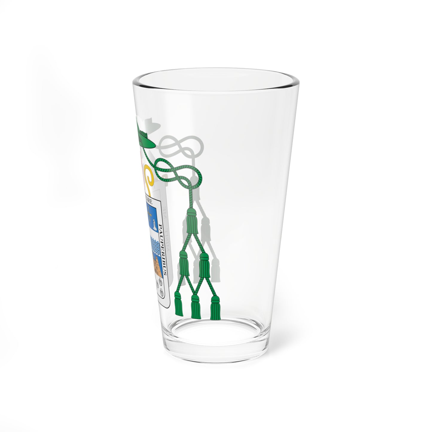 Escudo de Atilano Rodríguez Martínez (Spain) (Coat of Arms) Pint Glass 16oz