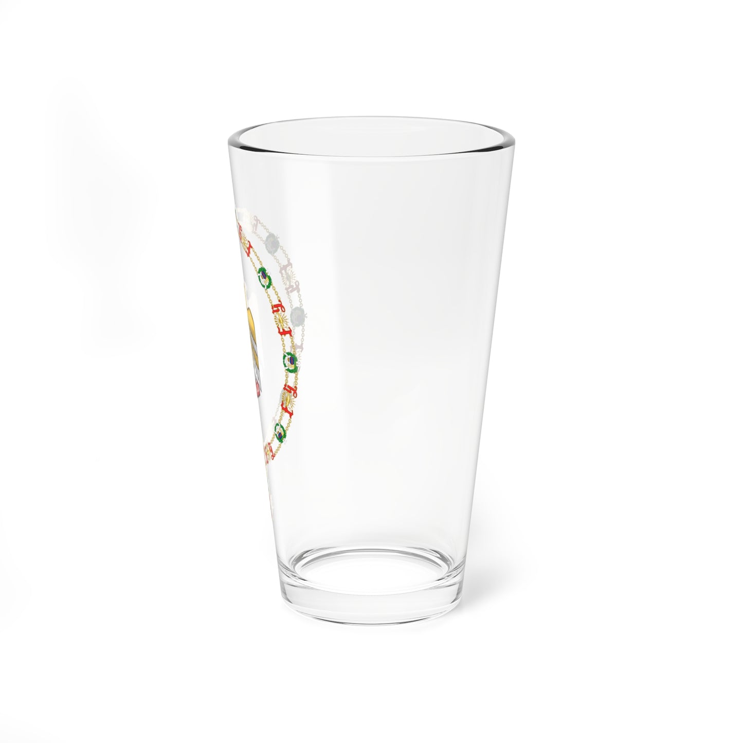 Coat of Arms of Zayed bin Sultán Al Nahayan Order of Isabella the Catholic (United Arab Emirates) (Coat of Arms) Pint Glass 16oz