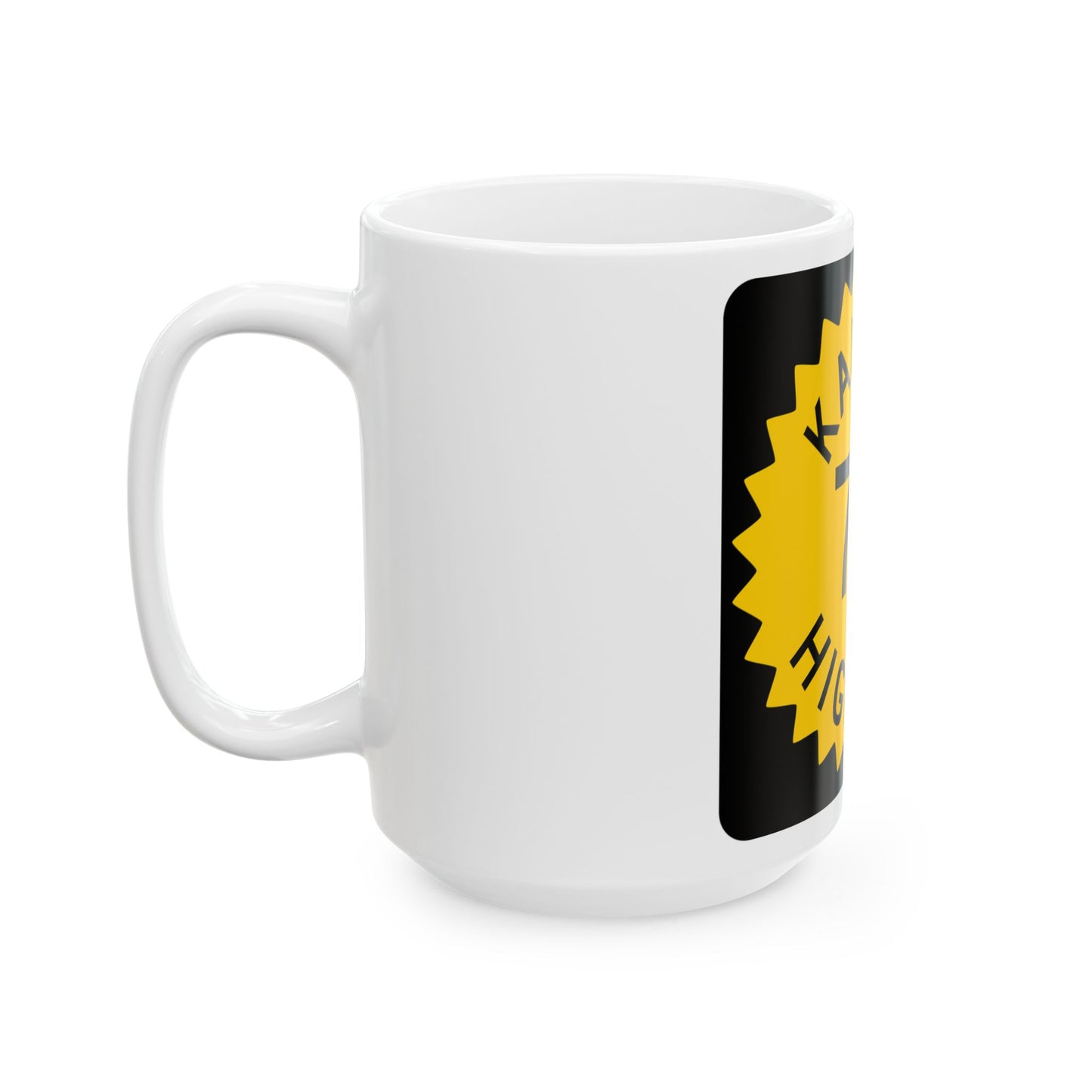 K-70 1948 (Kansas) (Road Sign) White Coffee Mug