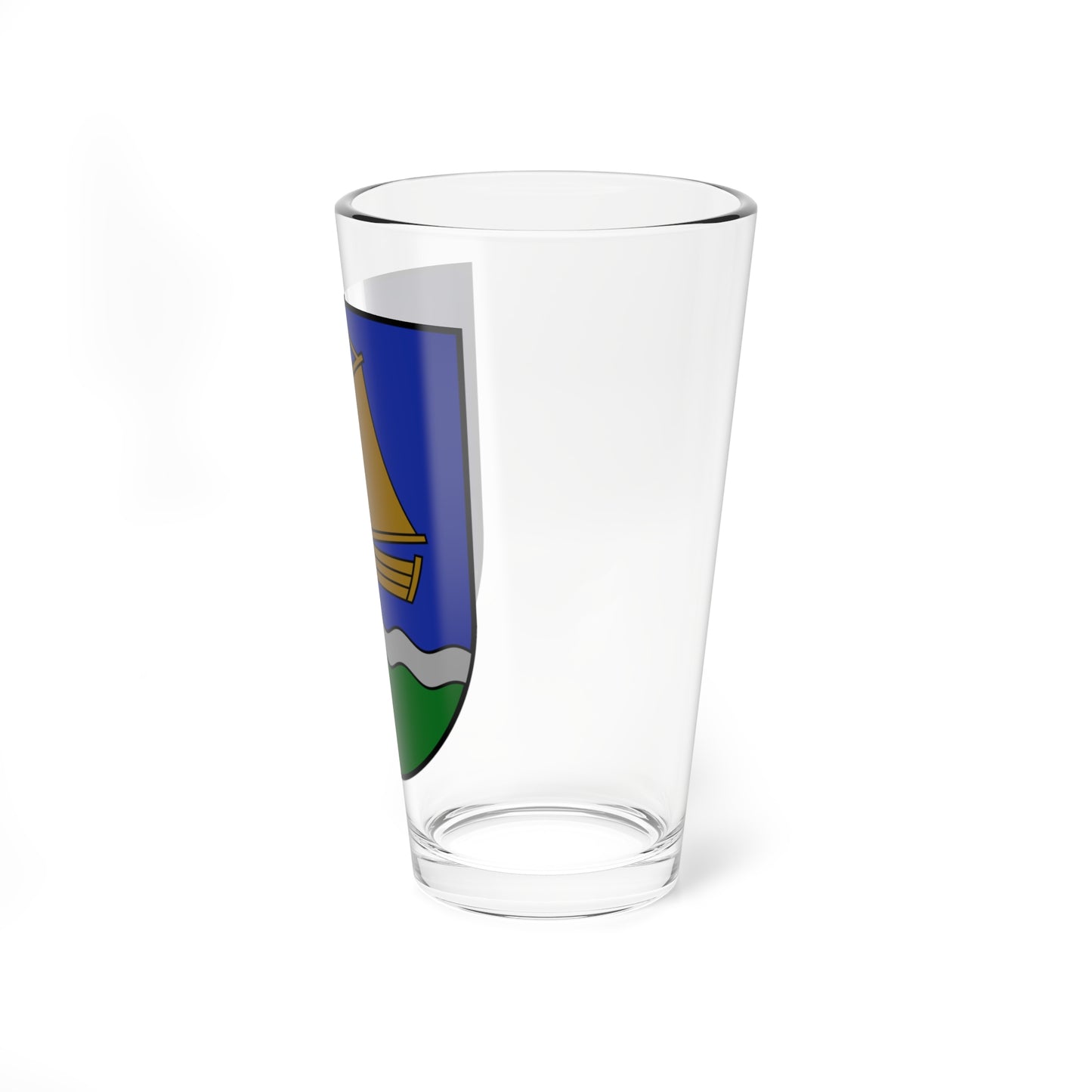 Ventspils novads COA (Latvia) (Coat of Arms) Pint Glass 16oz