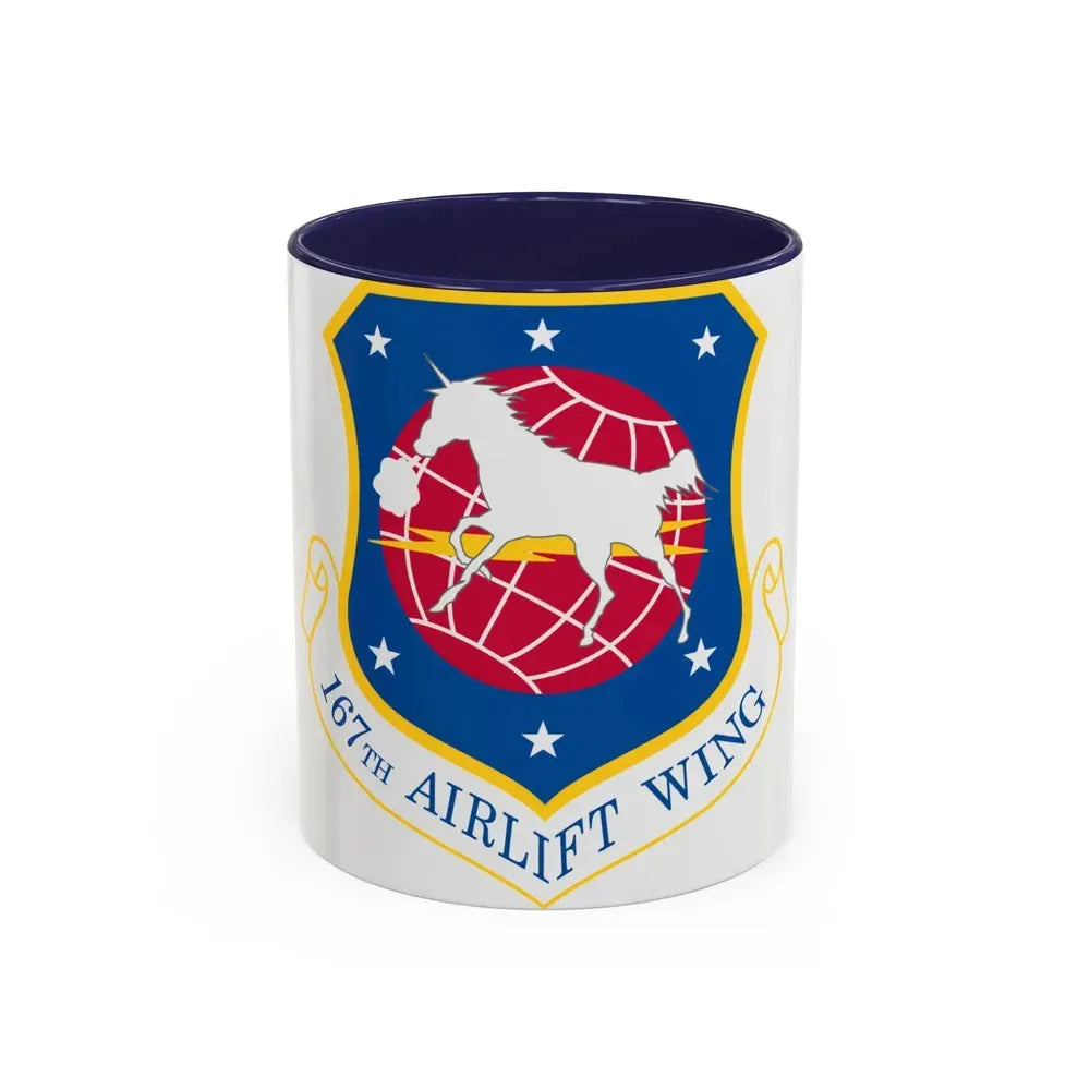 167th Airlift Wing (U.S. Air Force) Accent Coffee Mug 11oz Navy - Go Mug Yourself