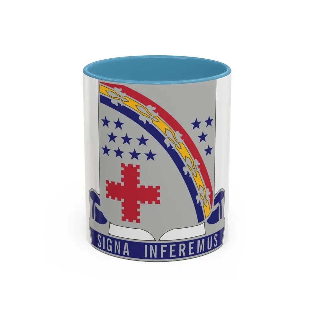 167th Infantry Regiment (U.S. Army) Accent Coffee Mug 11oz Light Blue - Go Mug Yourself