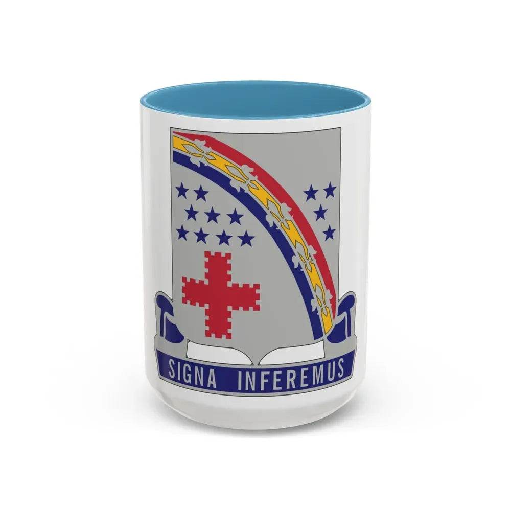 167th Infantry Regiment (U.S. Army) Accent Coffee Mug 15oz Light Blue - Go Mug Yourself
