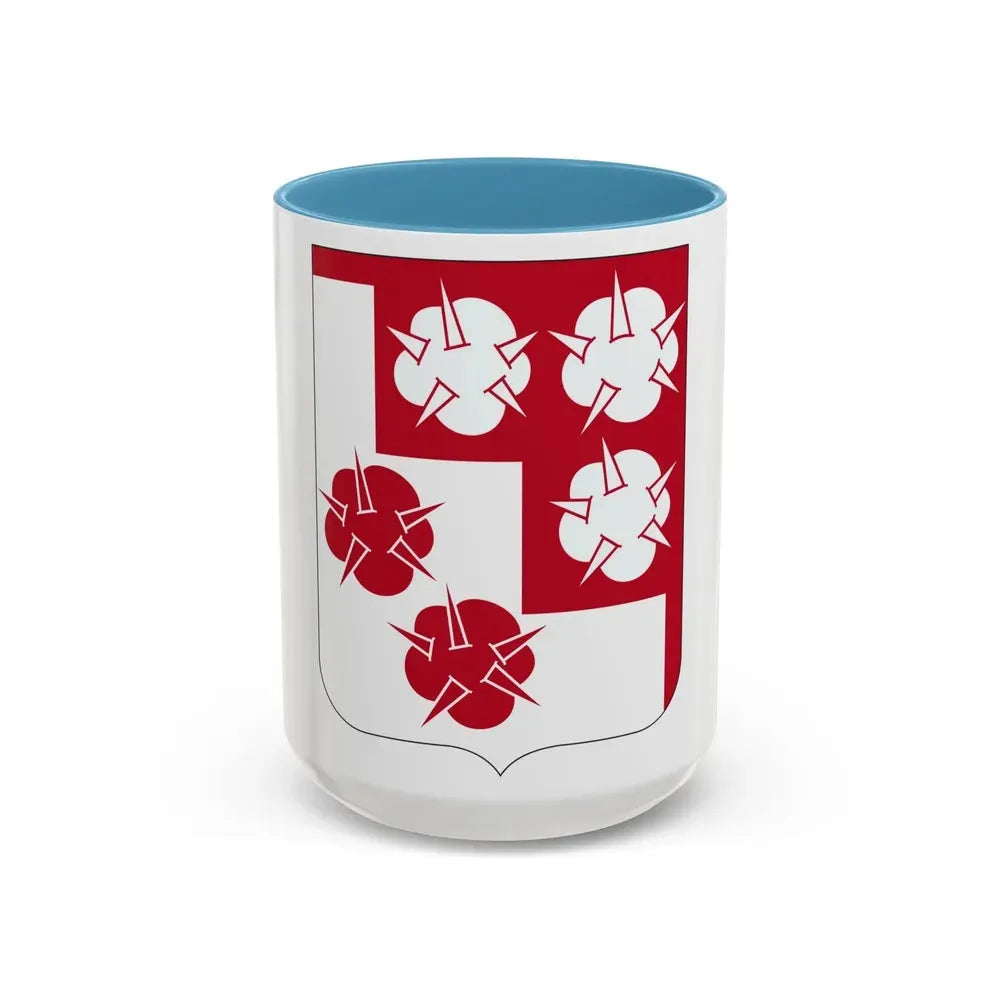 168 Engineer Battalion 2 (U.S. Army) Accent Coffee Mug 15oz Light Blue - Go Mug Yourself