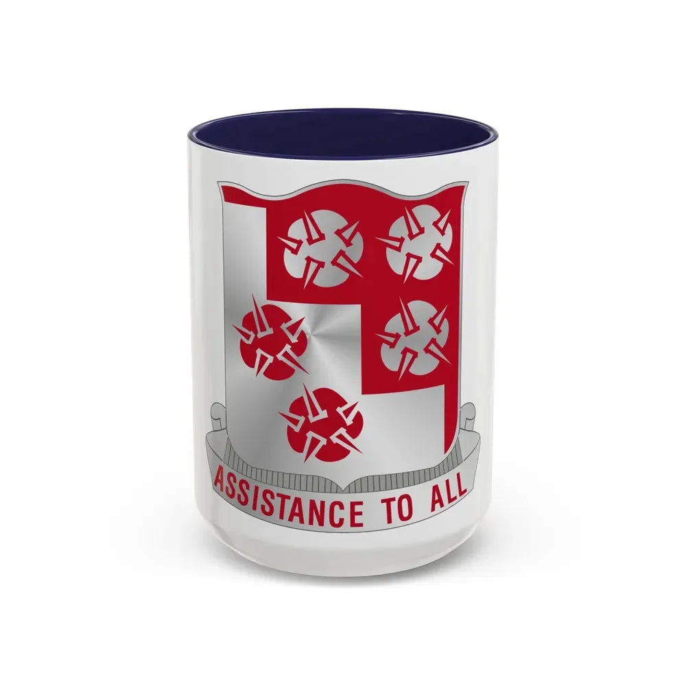 168 Engineer Battalion (U.S. Army) Accent Coffee Mug 15oz Navy - Go Mug Yourself
