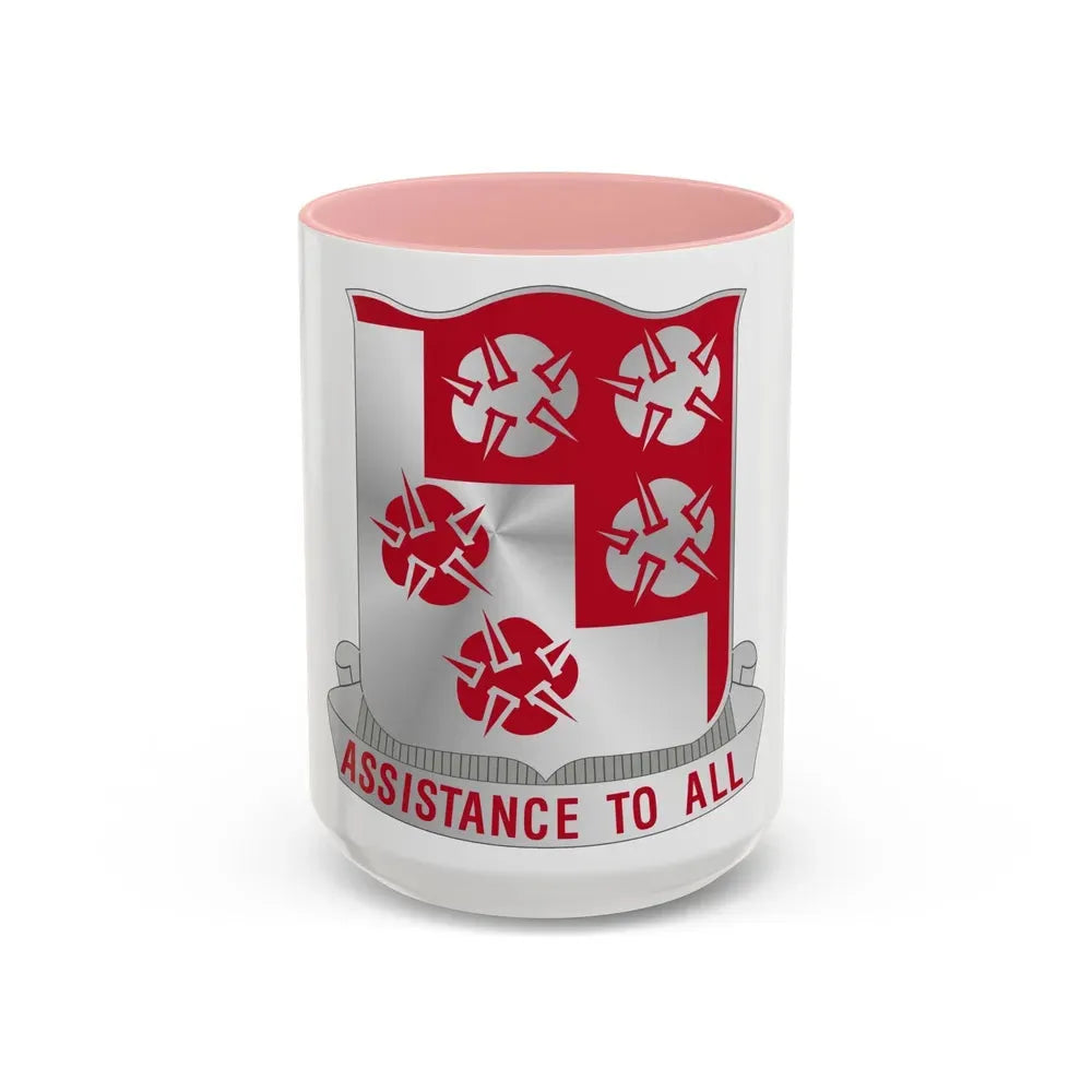 168 Engineer Battalion (U.S. Army) Accent Coffee Mug 15oz Pink - Go Mug Yourself