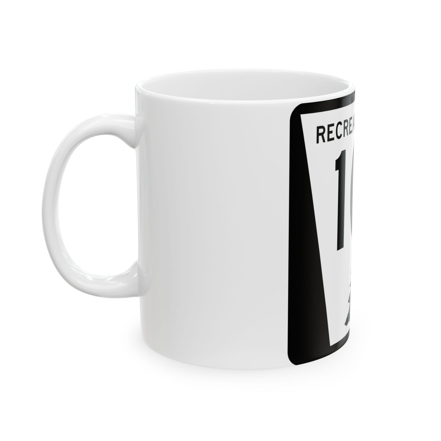 N REC 10H (Nebraska) (Road Sign) White Coffee Mug