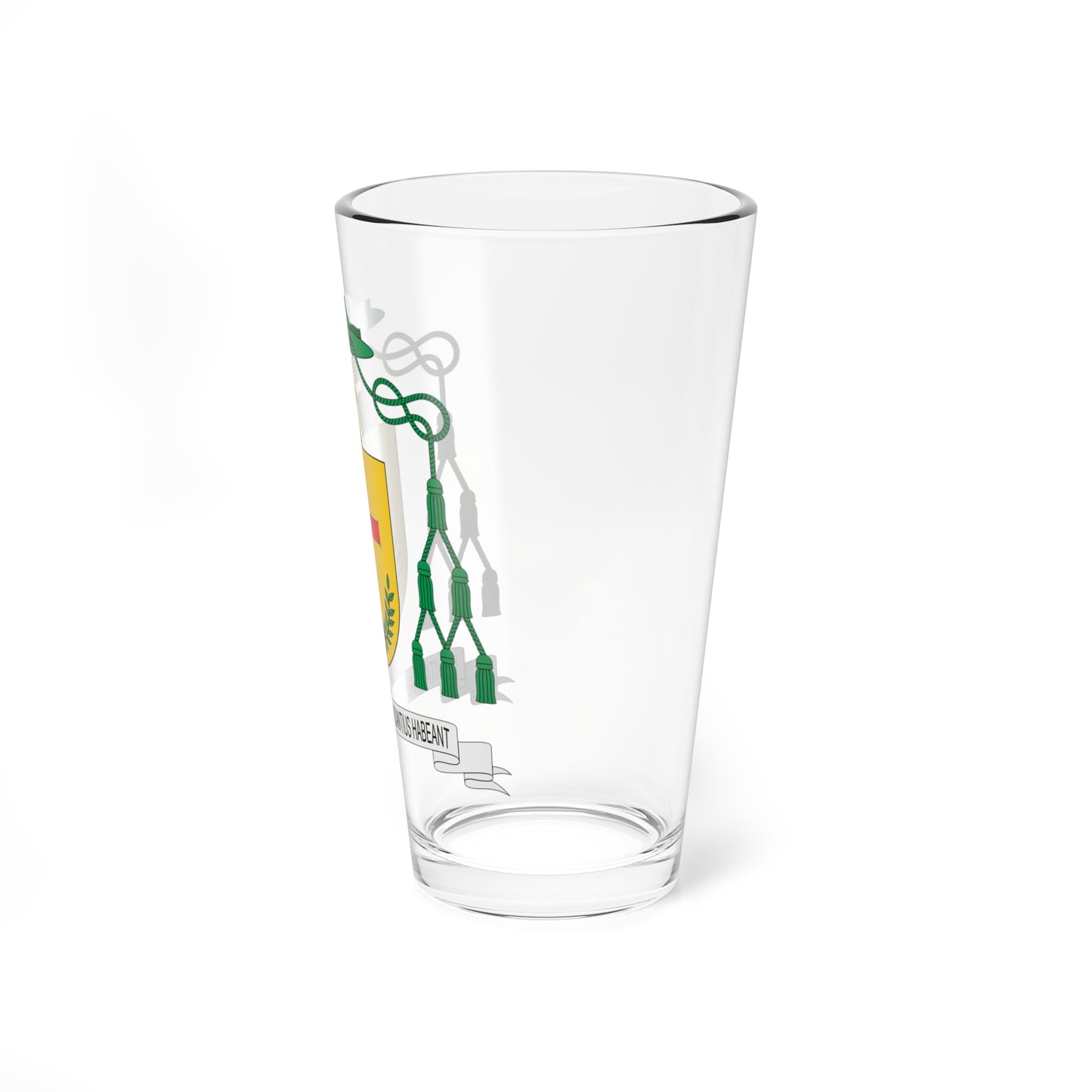 Escudo de César Augusto Franco Martínez (Spain) (Coat of Arms) Pint Glass 16oz