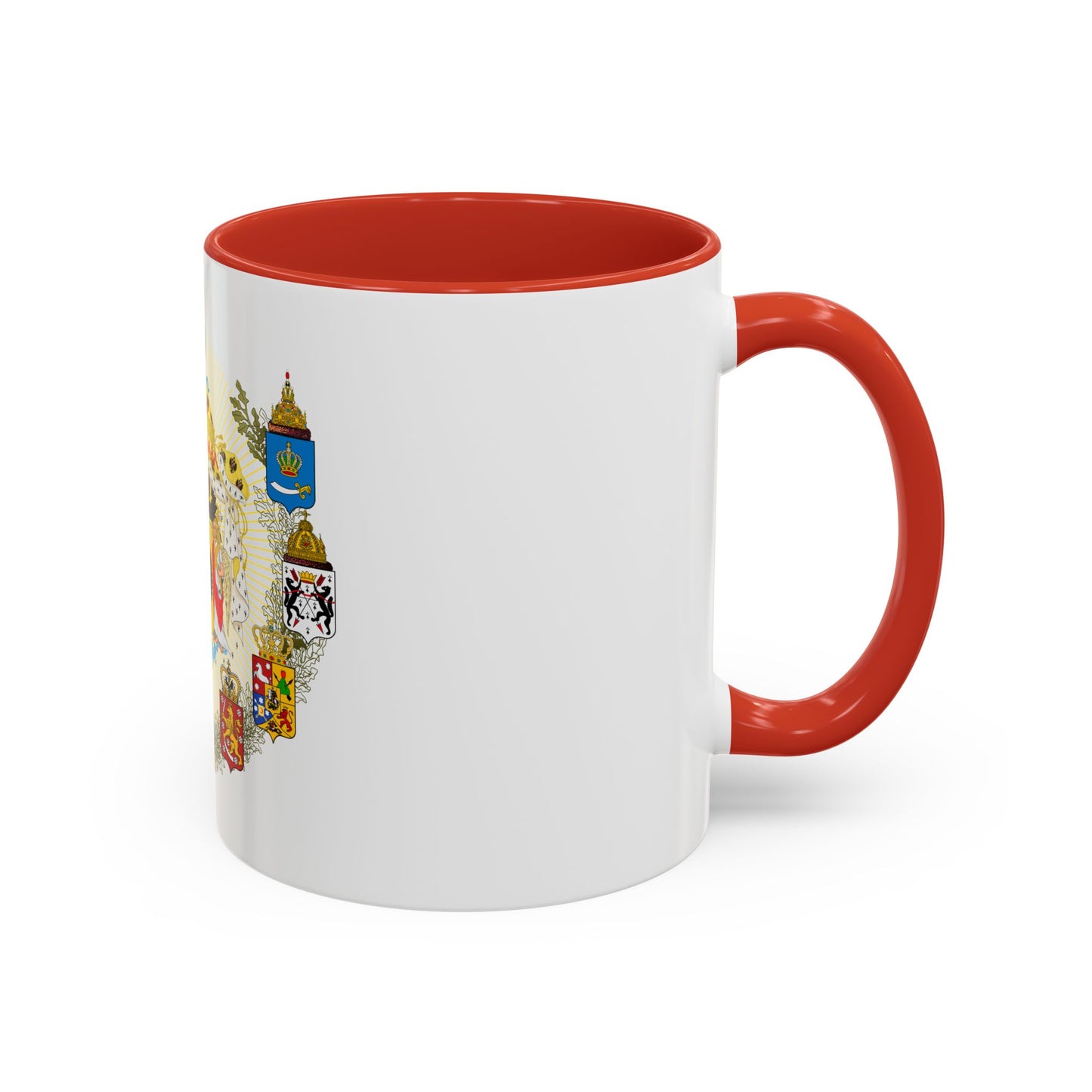 Middle Coat of Arms of the Russian Empire - Accent Coffee Mug
