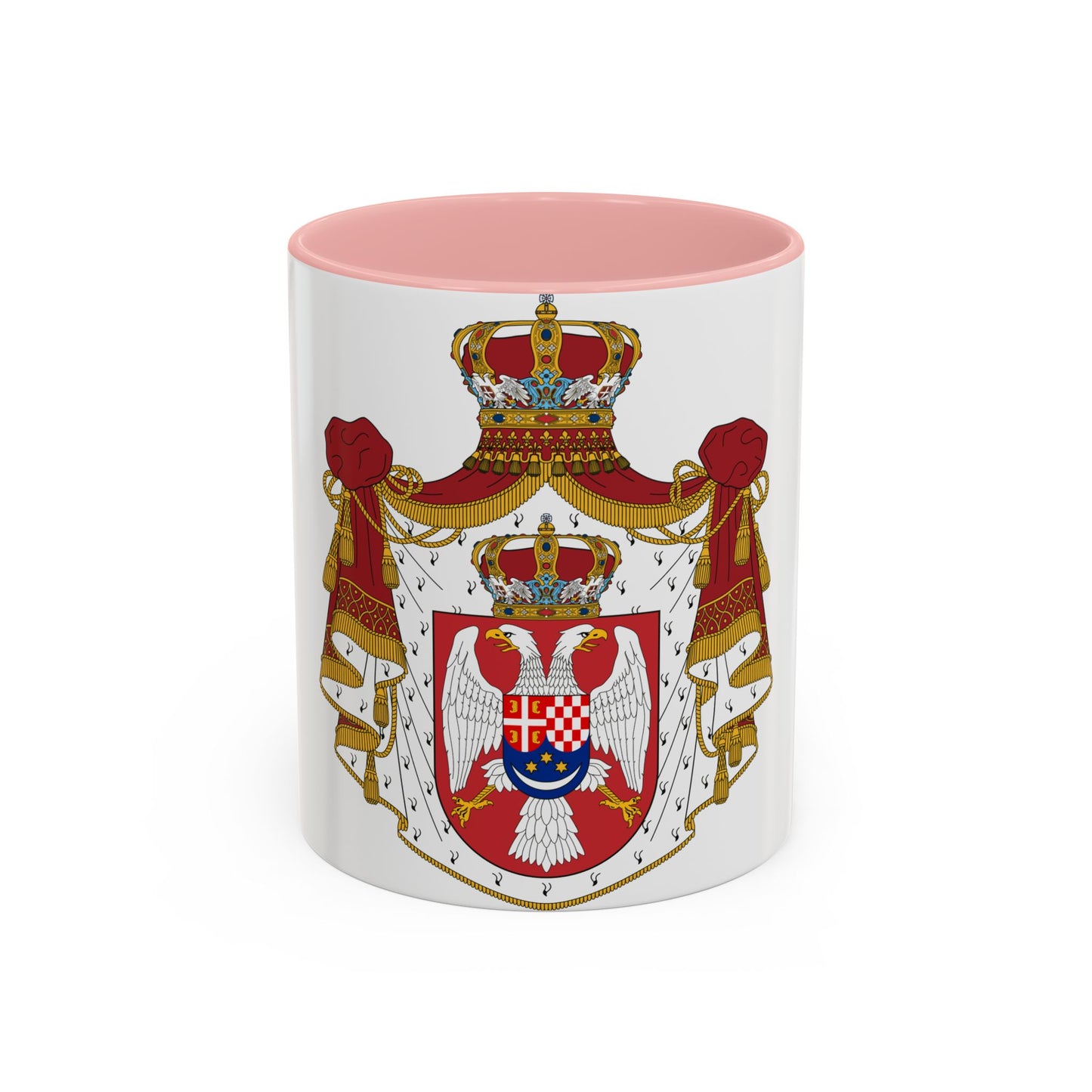 Coat of arms of the Kingdom of Yugoslavia - Accent Coffee Mug