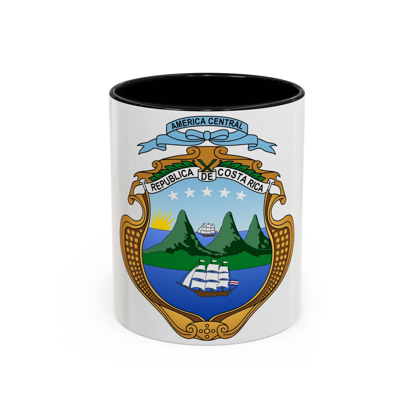 Coat of arms of Costa Rica (1906-1964) - Accent Coffee Mug