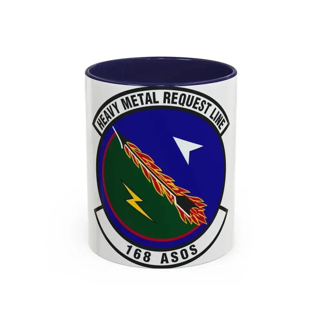 168th Air Support Operations Squadron (U.S. Air Force) Accent Coffee Mug 11oz Navy - Go Mug Yourself
