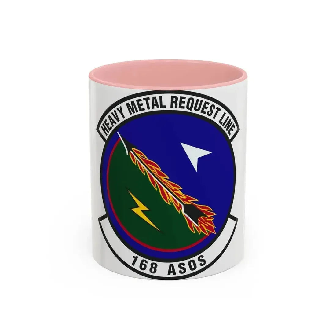 168th Air Support Operations Squadron (U.S. Air Force) Accent Coffee Mug 11oz Pink - Go Mug Yourself