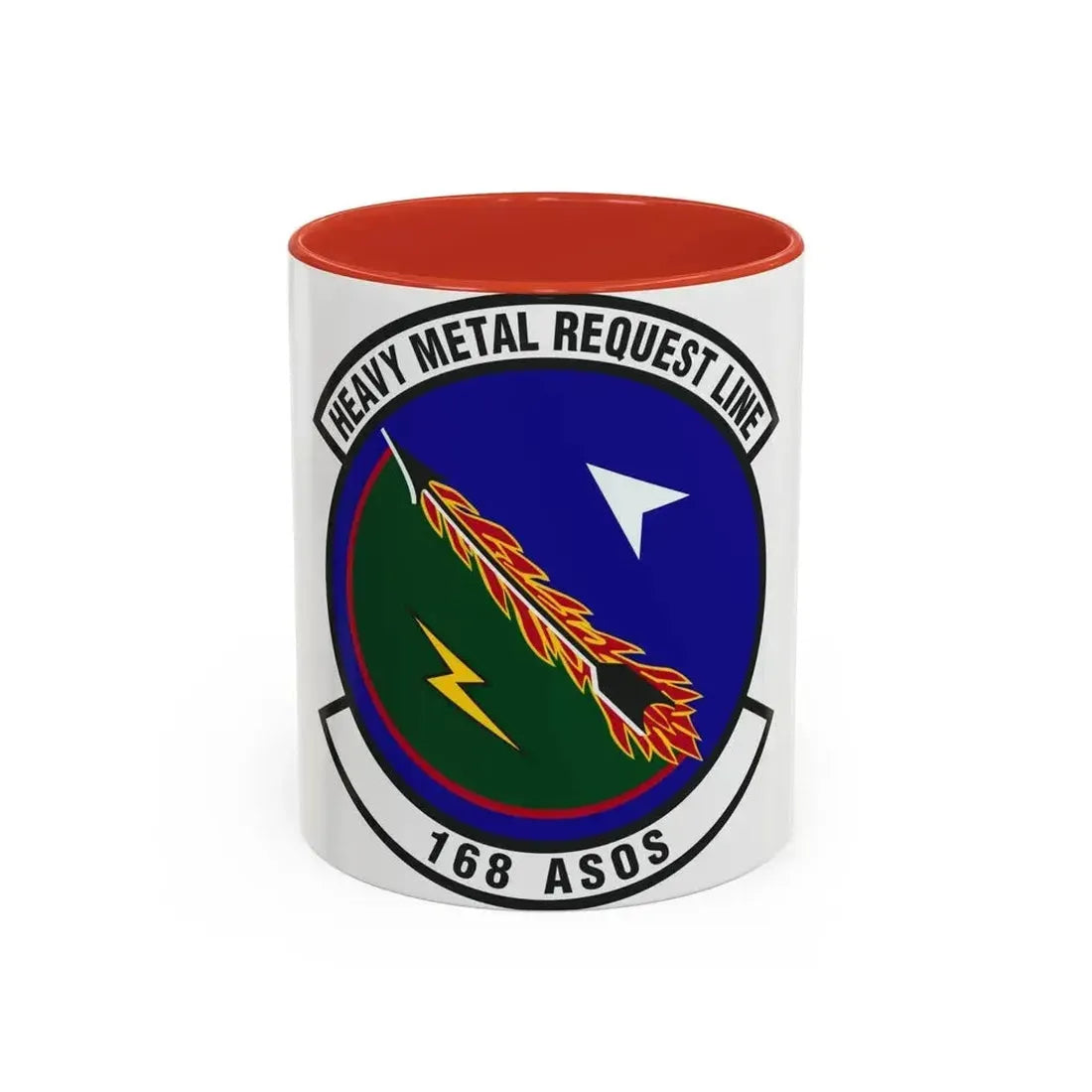 168th Air Support Operations Squadron (U.S. Air Force) Accent Coffee Mug 11oz Red - Go Mug Yourself