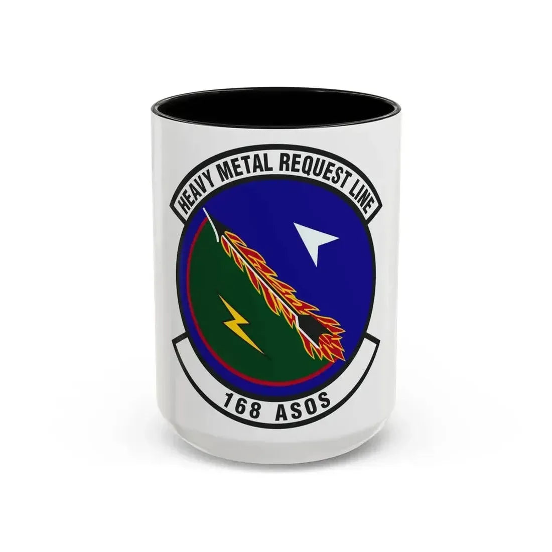 168th Air Support Operations Squadron (U.S. Air Force) Accent Coffee Mug 15oz Black - Go Mug Yourself