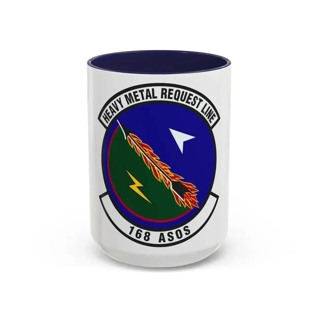 168th Air Support Operations Squadron (U.S. Air Force) Accent Coffee Mug 15oz Navy - Go Mug Yourself