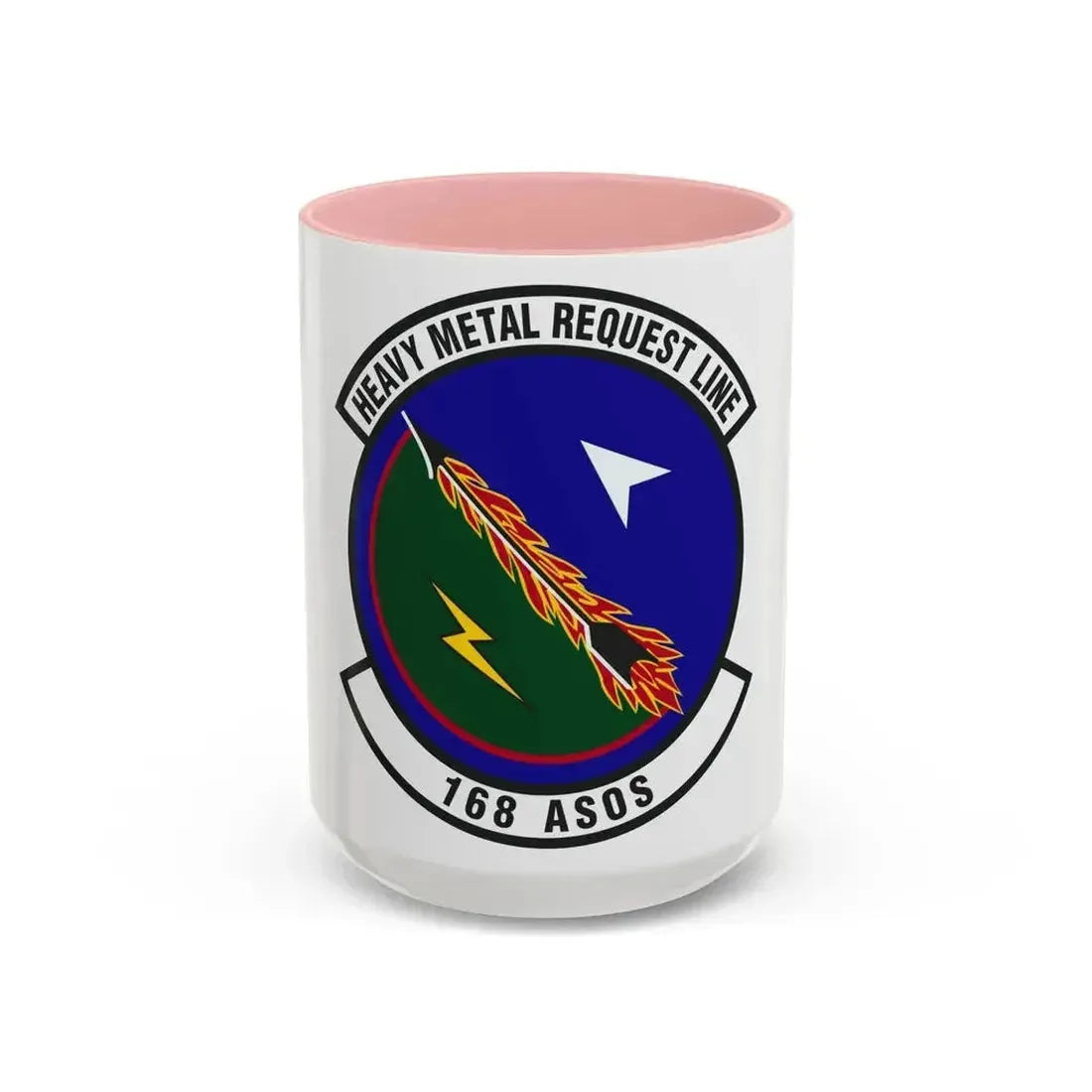 168th Air Support Operations Squadron (U.S. Air Force) Accent Coffee Mug 15oz Pink - Go Mug Yourself