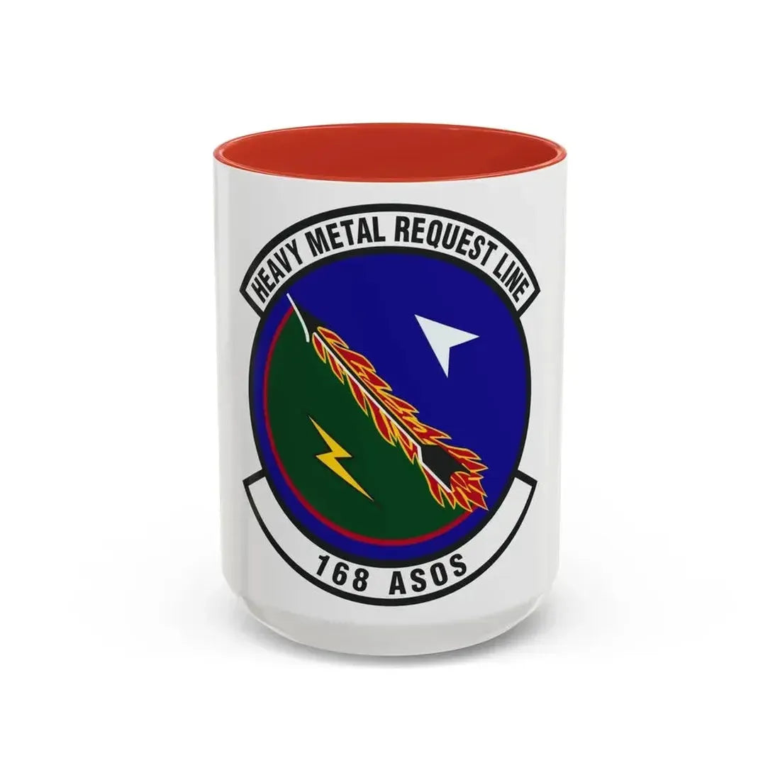 168th Air Support Operations Squadron (U.S. Air Force) Accent Coffee Mug 15oz Red - Go Mug Yourself