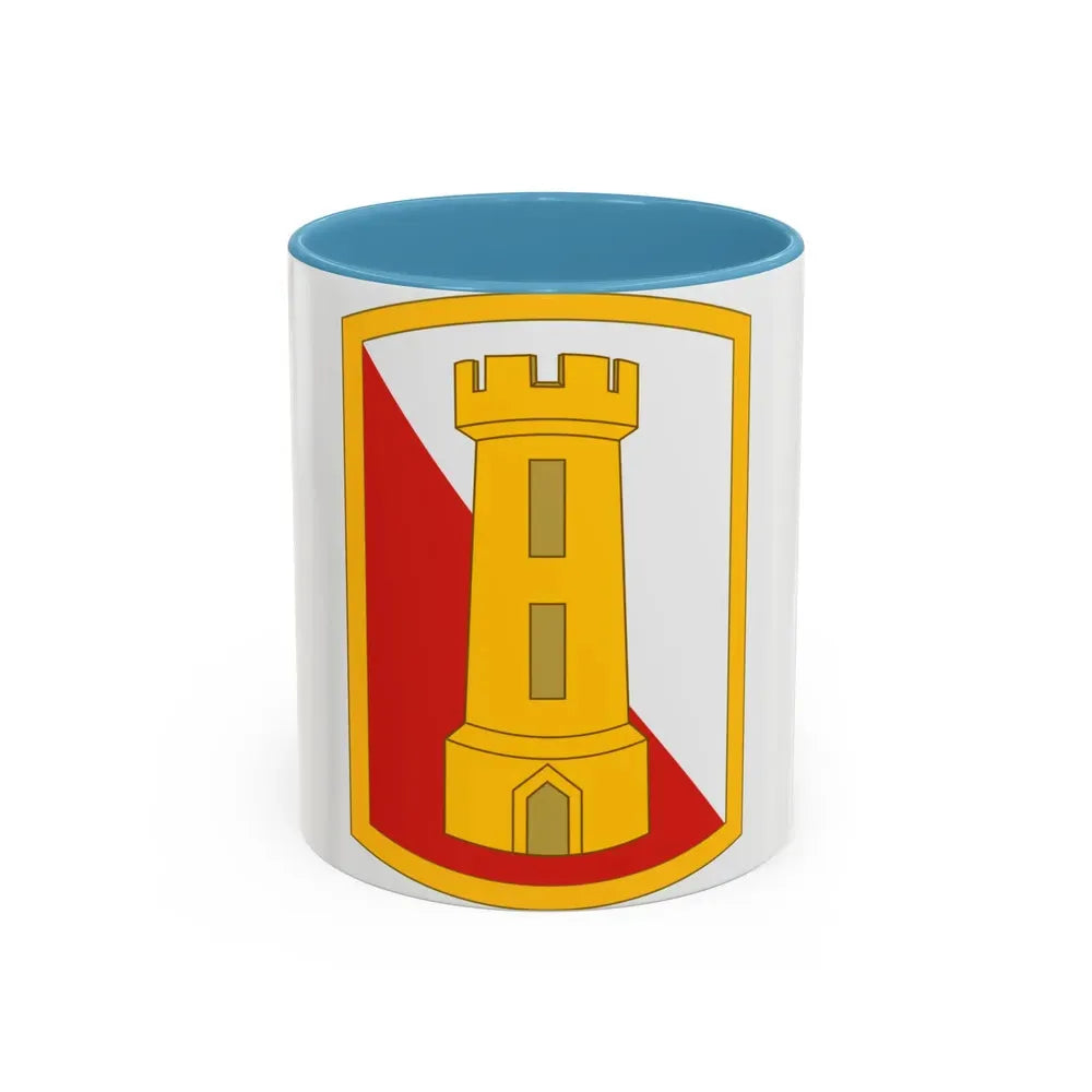 168th Engineer Brigade (U.S. Army) Accent Coffee Mug 11oz Light Blue - Go Mug Yourself