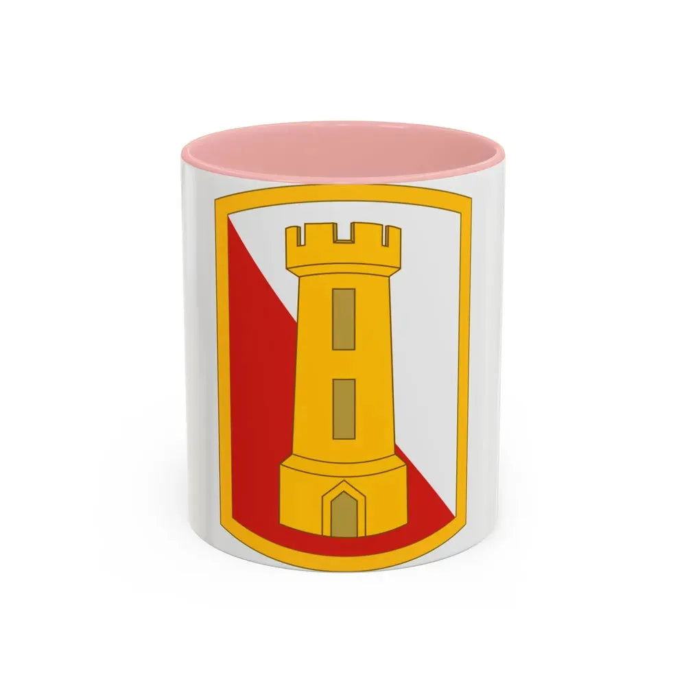 168th Engineer Brigade (U.S. Army) Accent Coffee Mug 11oz Pink - Go Mug Yourself