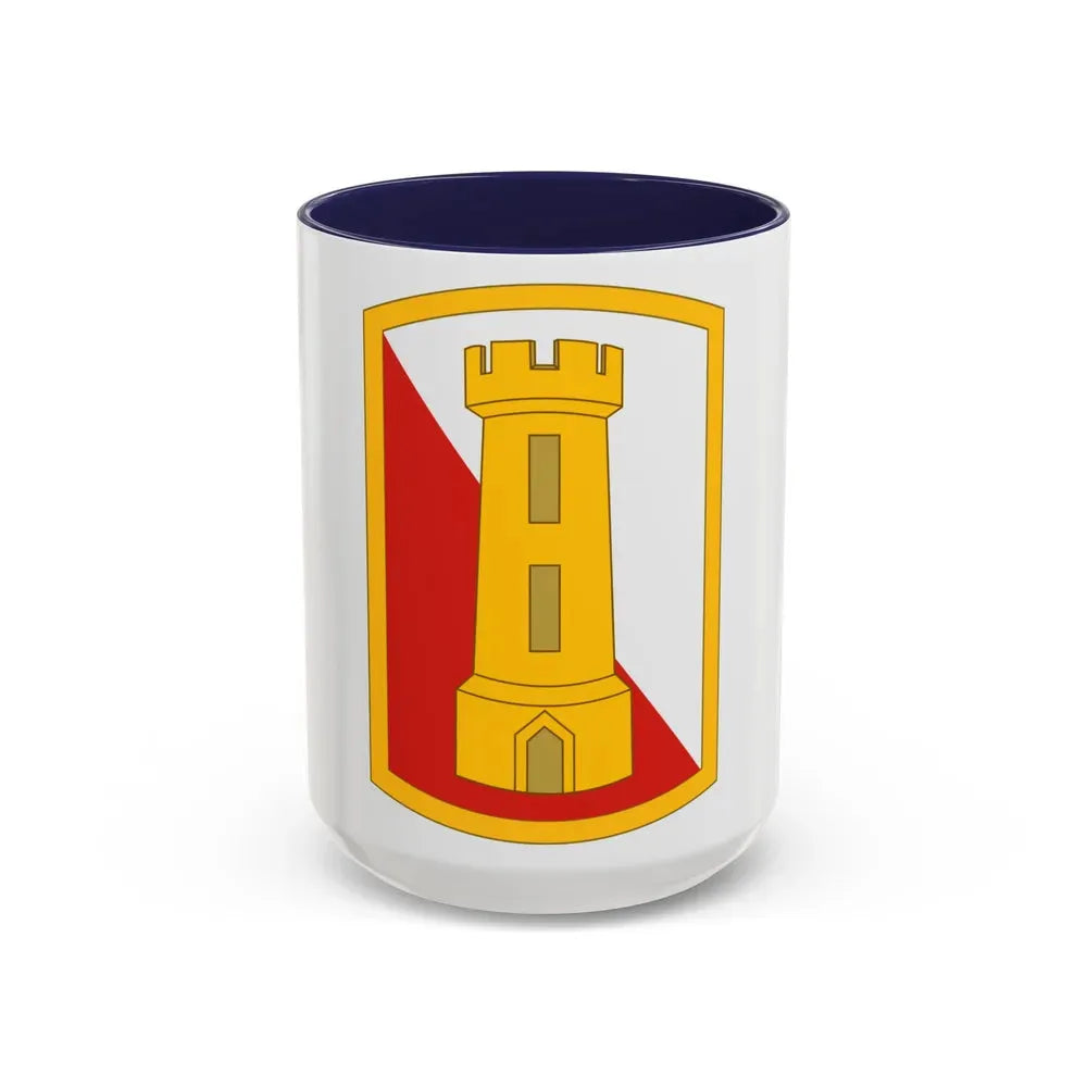 168th Engineer Brigade (U.S. Army) Accent Coffee Mug 15oz Navy - Go Mug Yourself
