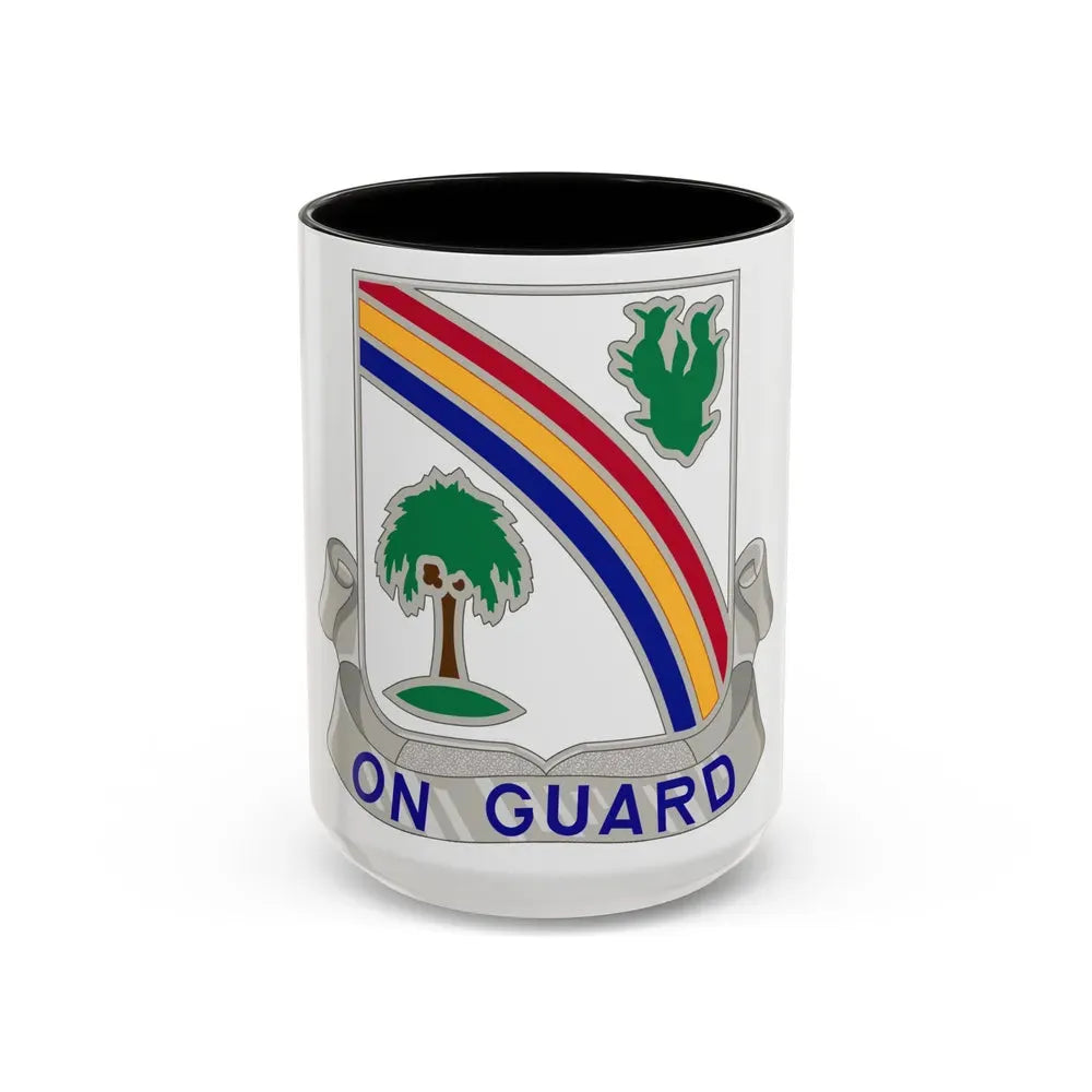 168th Infantry Regiment (U.S. Army) Accent Coffee Mug 15oz Black - Go Mug Yourself