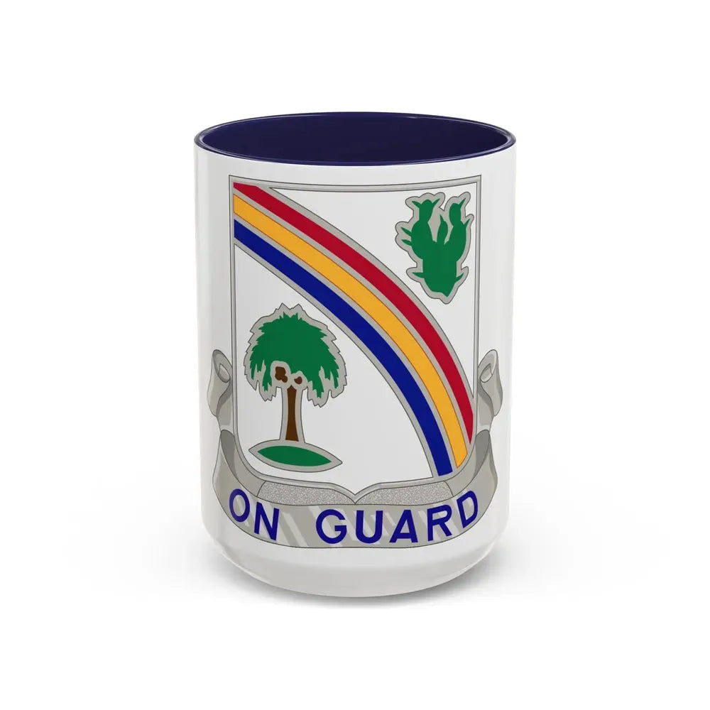 168th Infantry Regiment (U.S. Army) Accent Coffee Mug 15oz Navy - Go Mug Yourself