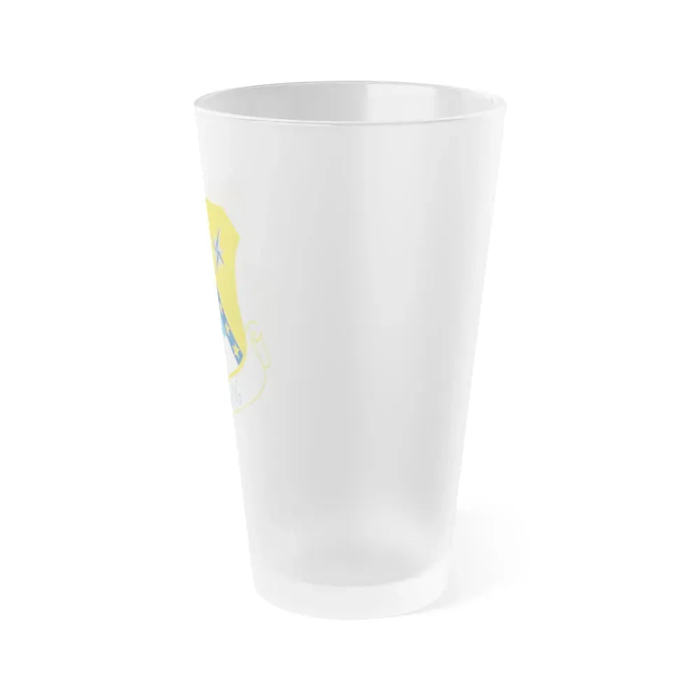 168th Wing emblem (U.S. Air Force) Frosted Pint Glass 16oz - Go Mug Yourself