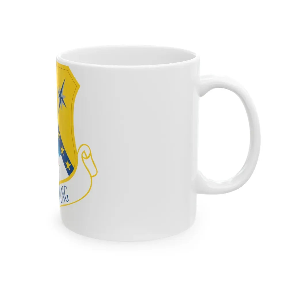168th Wing emblem (U.S. Air Force) White Coffee Mug - Go Mug Yourself
