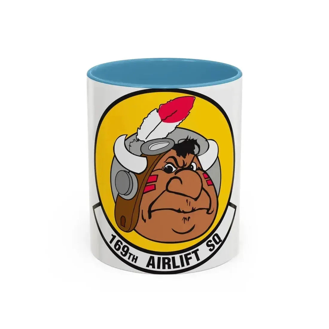 169 Airlift Squadron (U.S. Air Force) Accent Coffee Mug 11oz Light Blue - Go Mug Yourself
